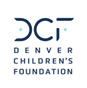 Logo with blue text for Denver Children's Foundation.