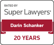 superlawyers 20 year milestone badge darin schanker